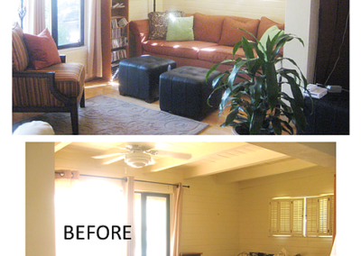 Interior Design Makeover from clutter to library_the designers eye shawn barghout tucson